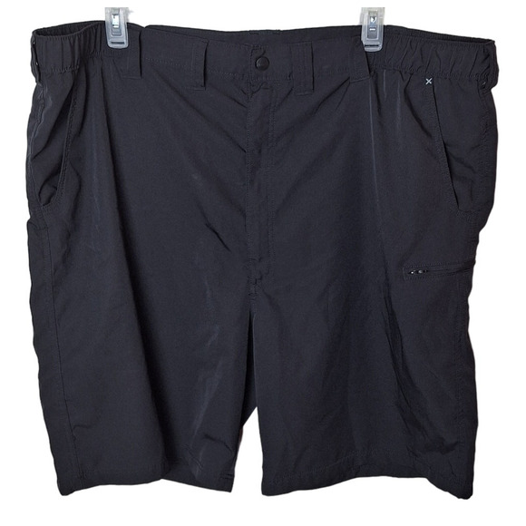 Wrangler Men Big & Tall Waist 48 Black Performance Golf Preppy Shorts Inseam 10" - Picture 1 of 4